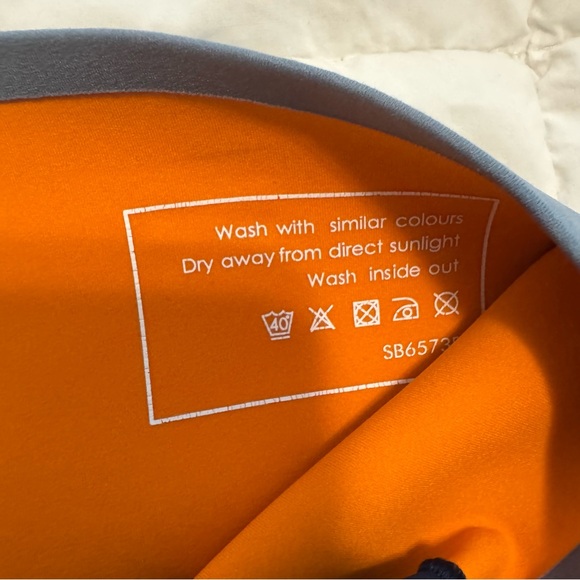 Sweaty Betty Womens POWER High Rise Colorblock Biker Shorts 9’’ Blue/Wine Sz Lrg - Picture 8 of 8